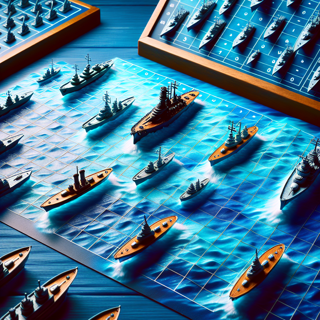 Battleship game illustration